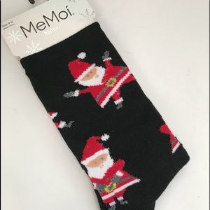 SALE Adorable Santa Socks NWT crew socks Christmas